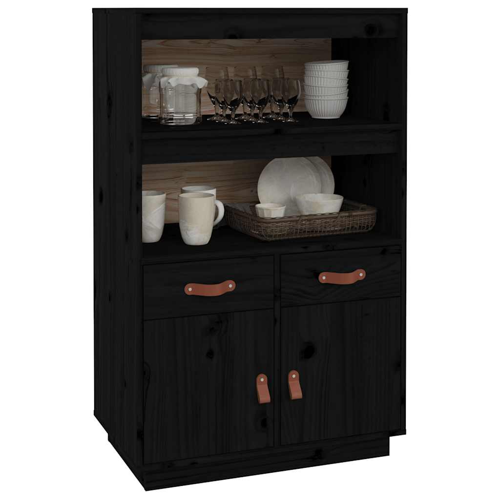 Highboard 67x40x108,5 cm Massivholz Kiefer