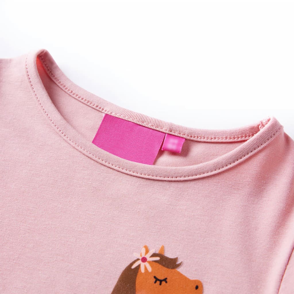Kinder-Langarmshirt Marineblau 116
