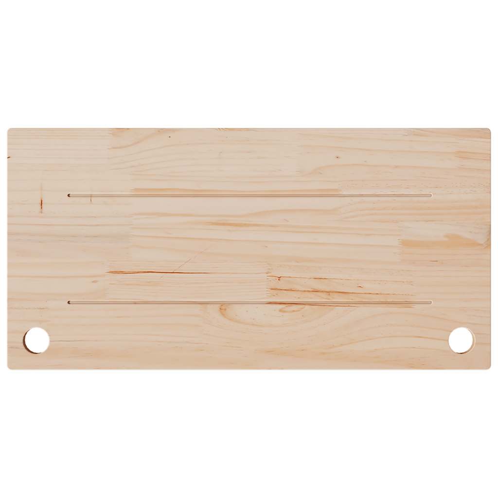 Schreibtischplatte 80x40x2,5 cm Massivholz Kiefer