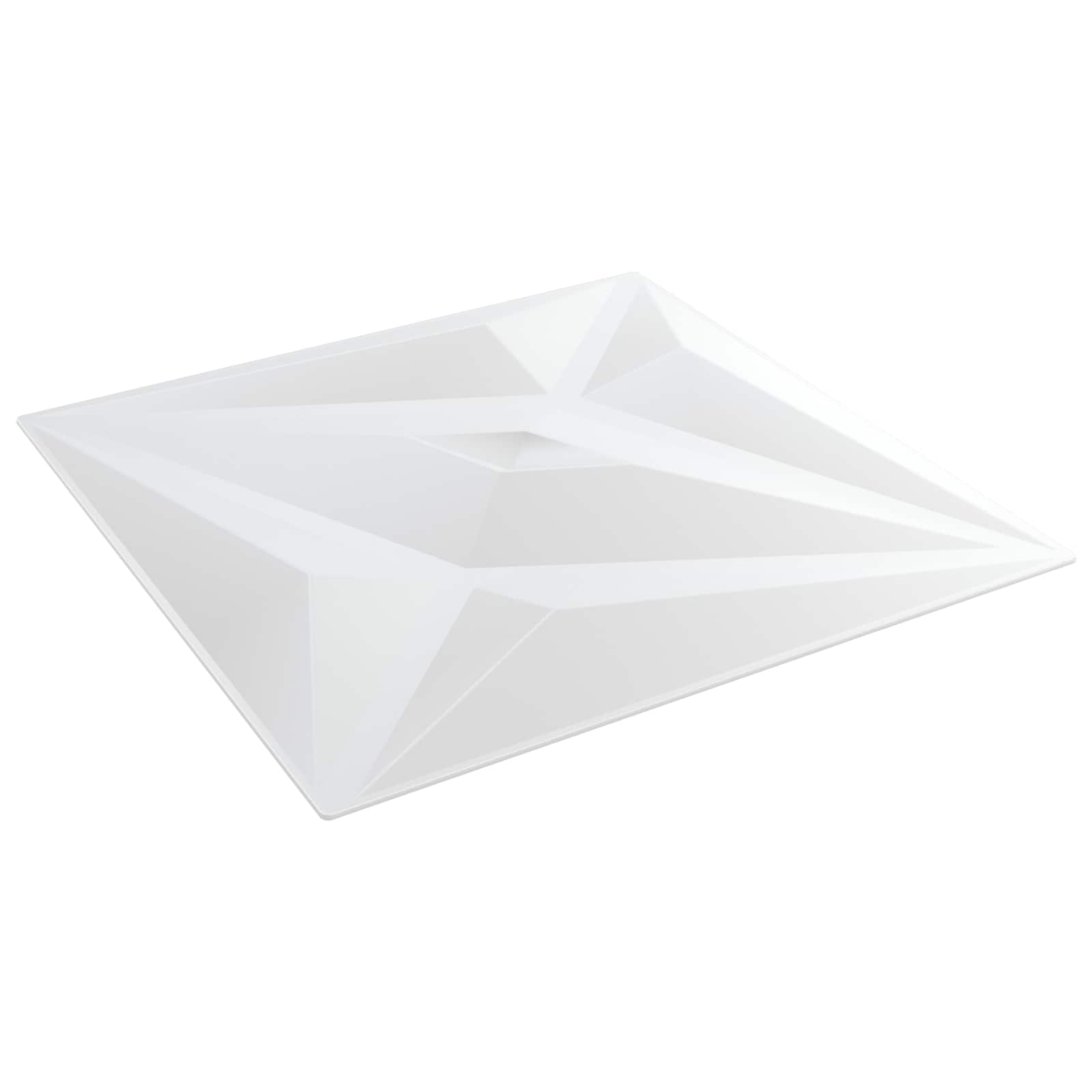 Wandpaneele 12 pcs Diamant Weiß 50 x 50 cm XPS Schaum