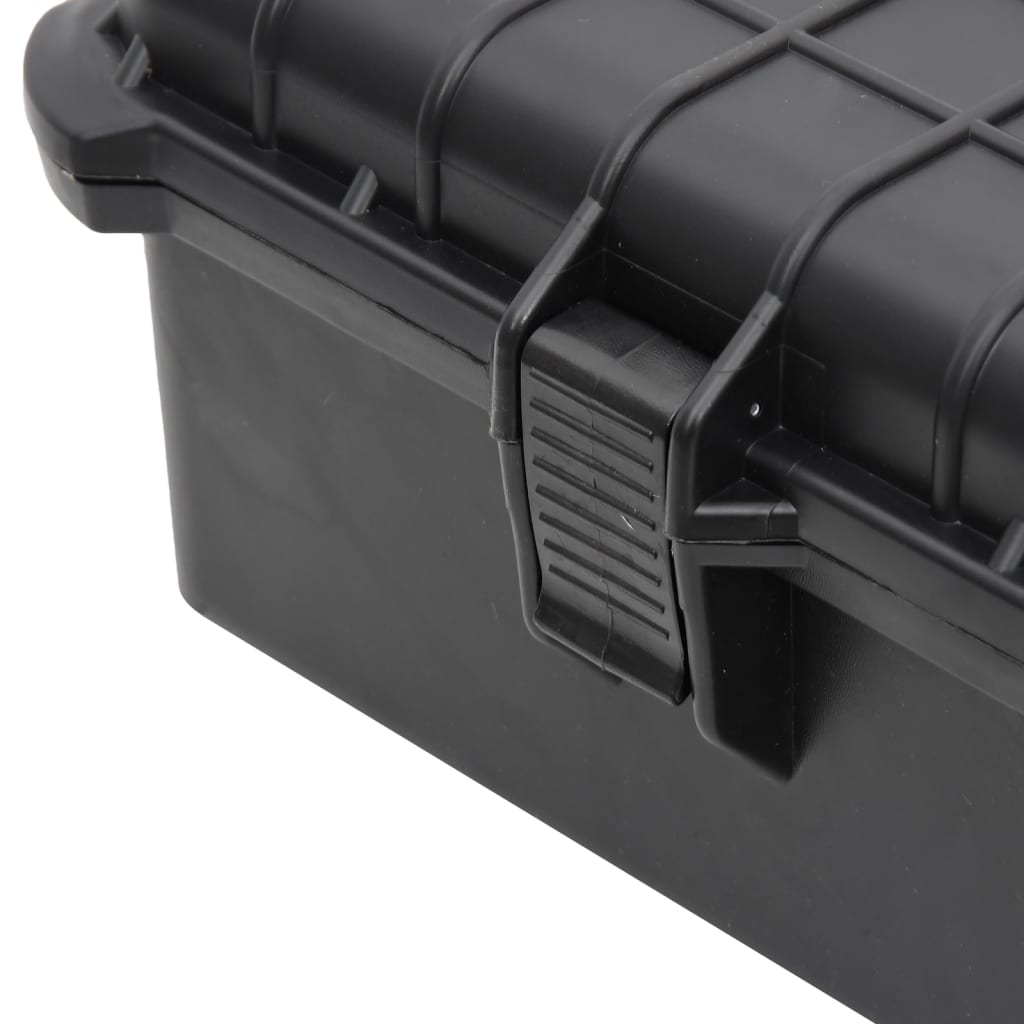 Koffer für Flugreise Tragbar Schwarz 46,5x21,5x17,5 cm PP