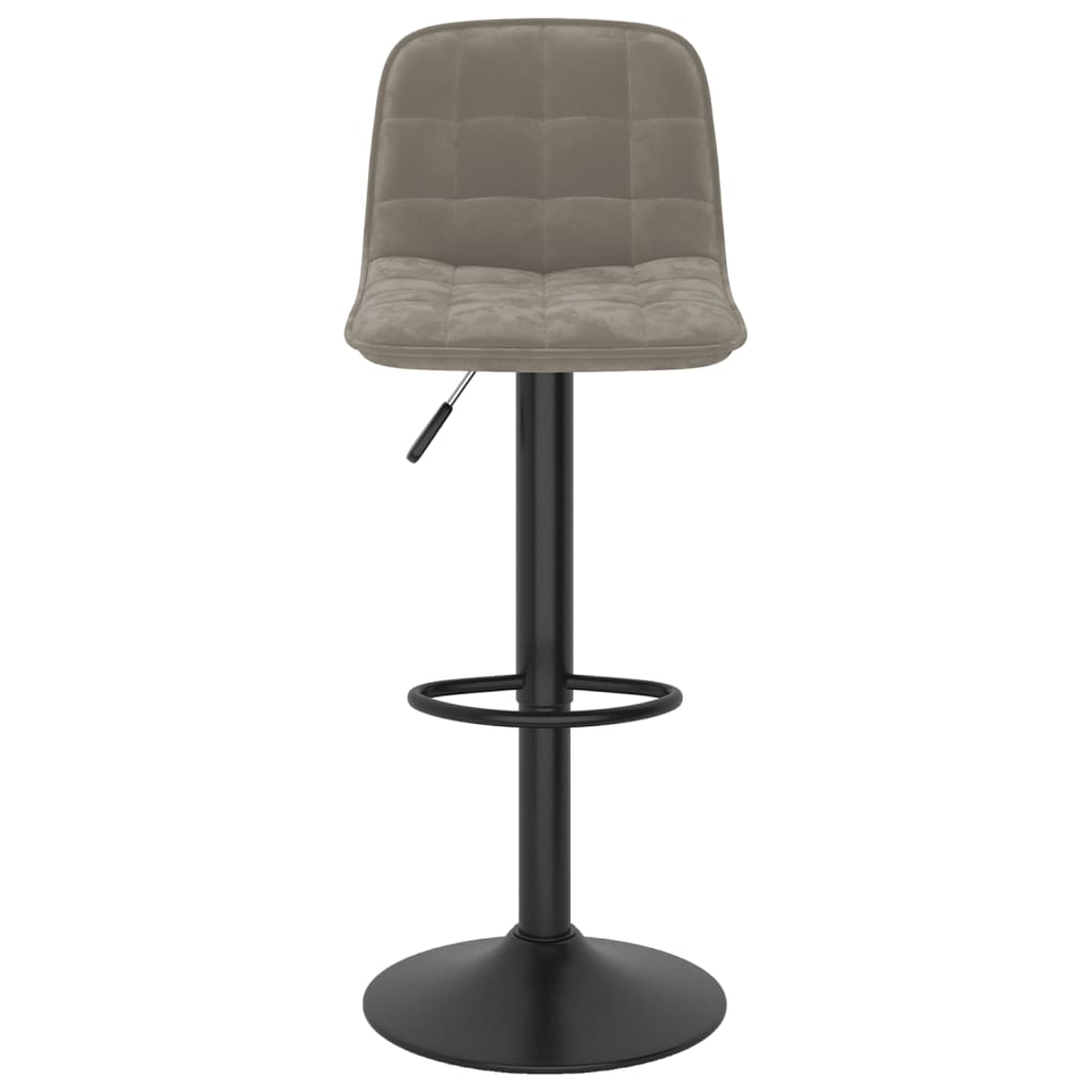 Barhocker 2 Stk. Hellgrün Samt