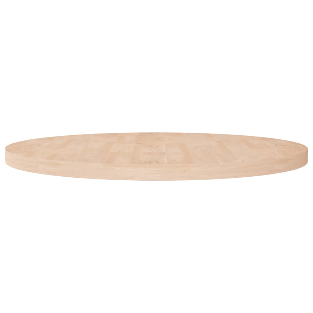 Runde Tischplatte Ø30x1,5 cm Unbehandeltes Massivholz Eiche