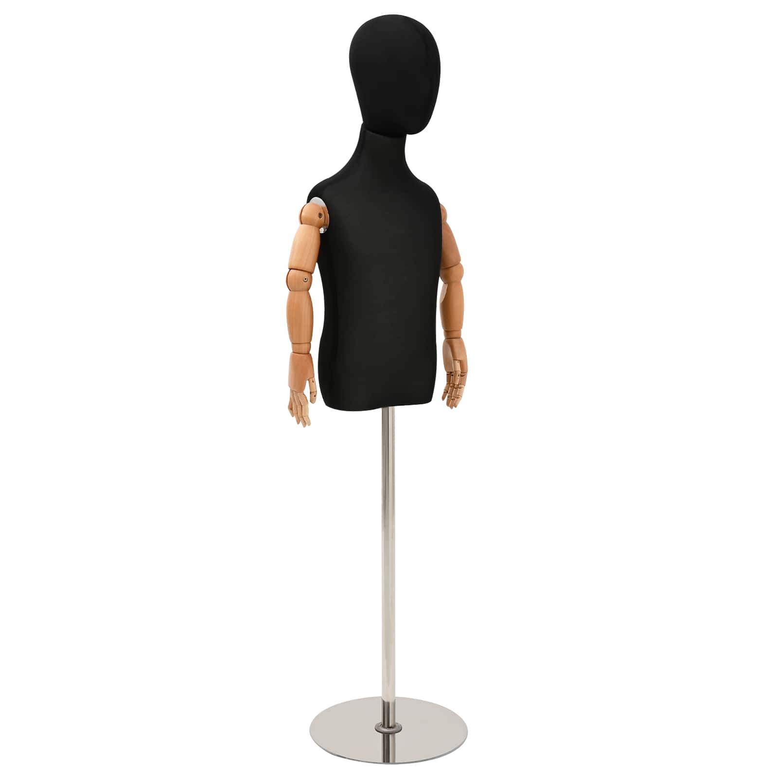Verstellbares 120-150 cm Mannequin mit Basis Unisex PP Weiß