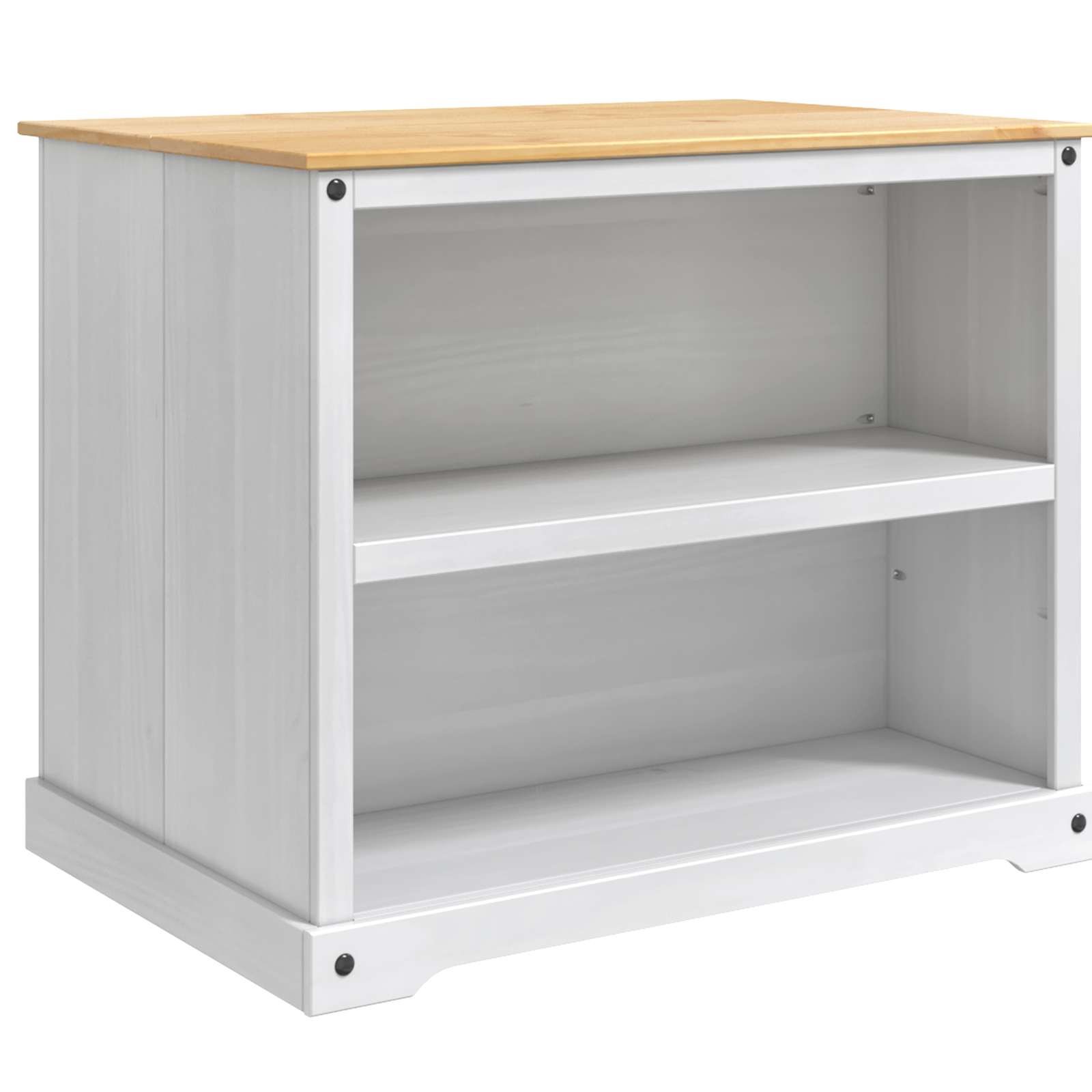 Kücheninsel Set mit Regal 3 pcs Honigwachs Massiv-Kiefer