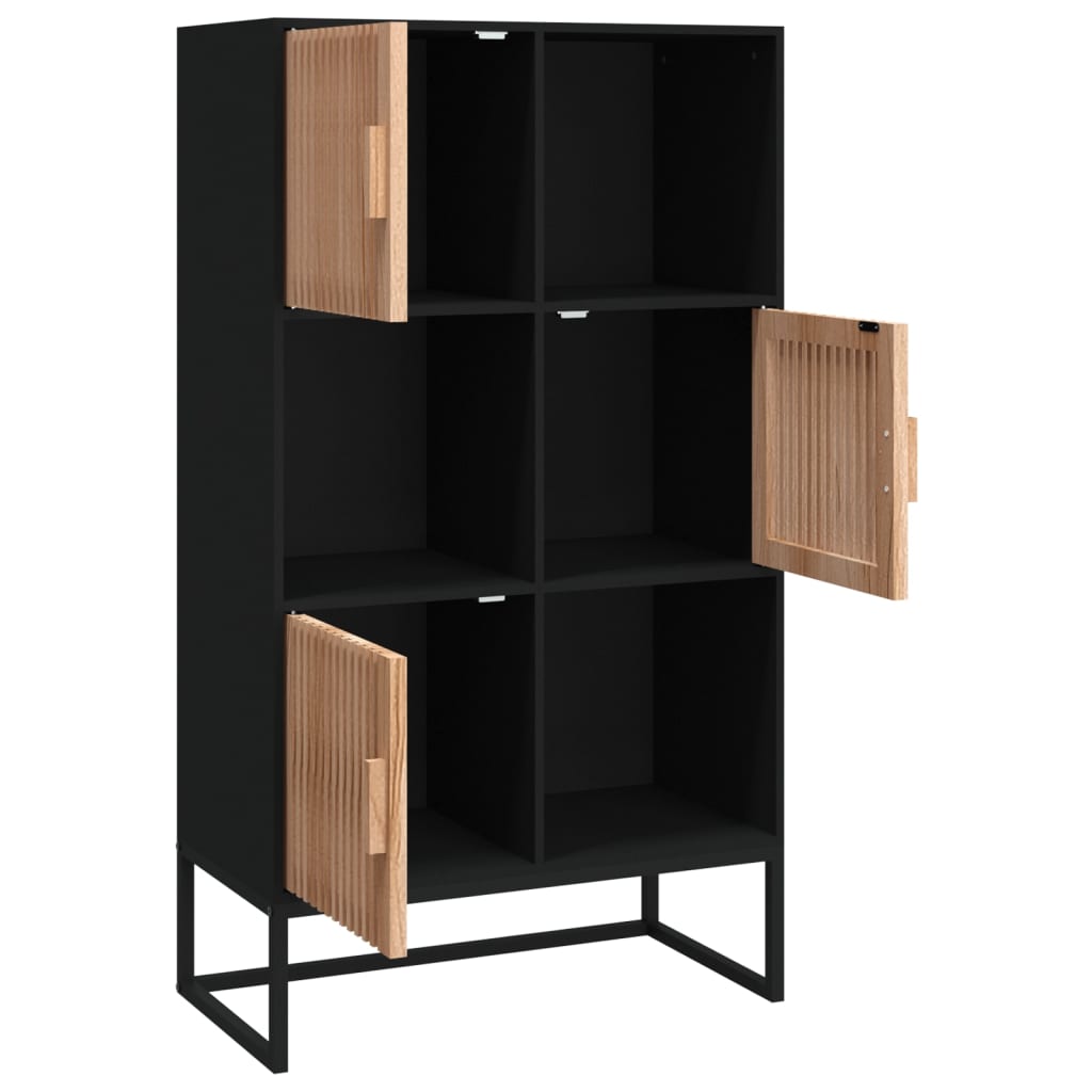 Highboard Weiß 70x35x125 cm Holzwerkstoff