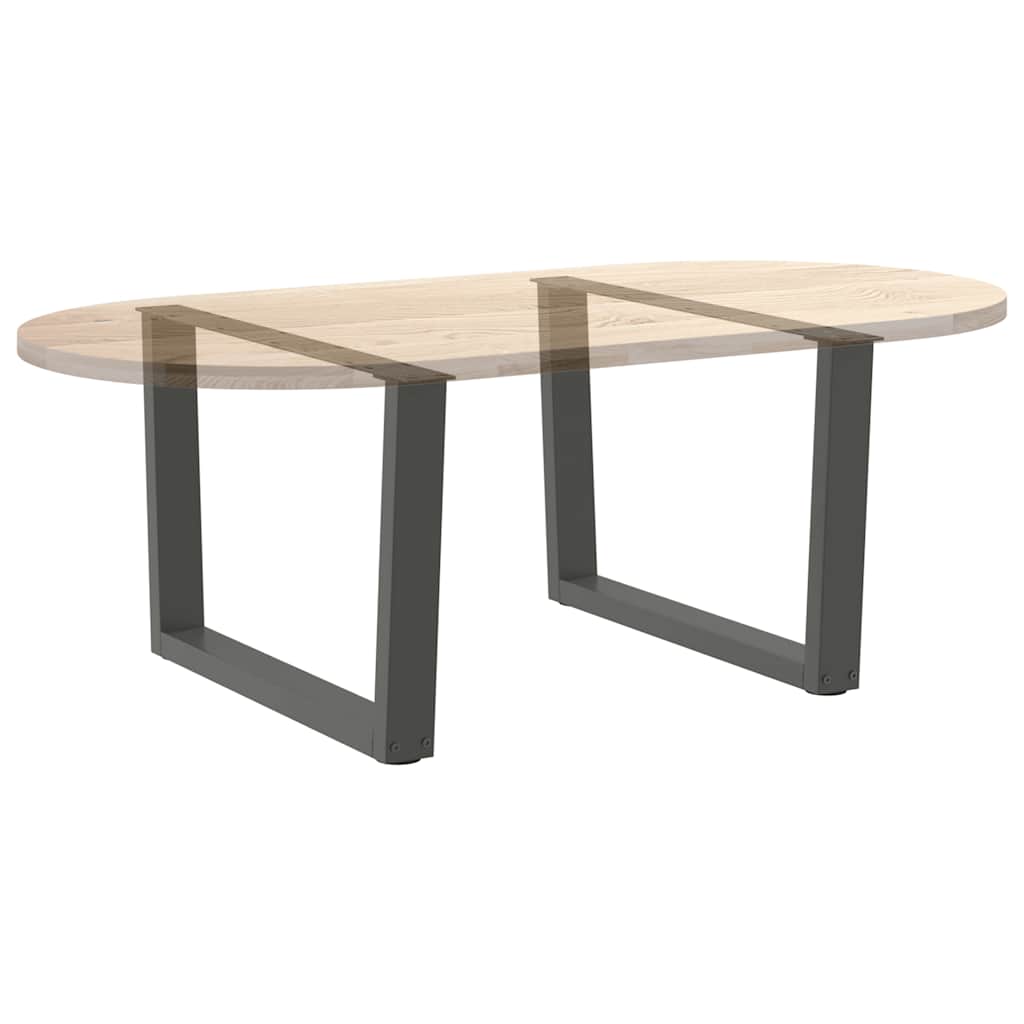 Couchtischbeine V-Form 2 Stück Schwarz 30x(30-31,3) cm Stahl