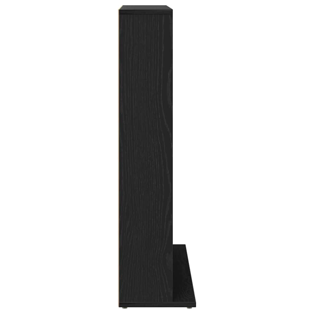 CD Regal Schwarz Eichen-Optik 101 x 23 x 177,5 cm Holzwerkstoff