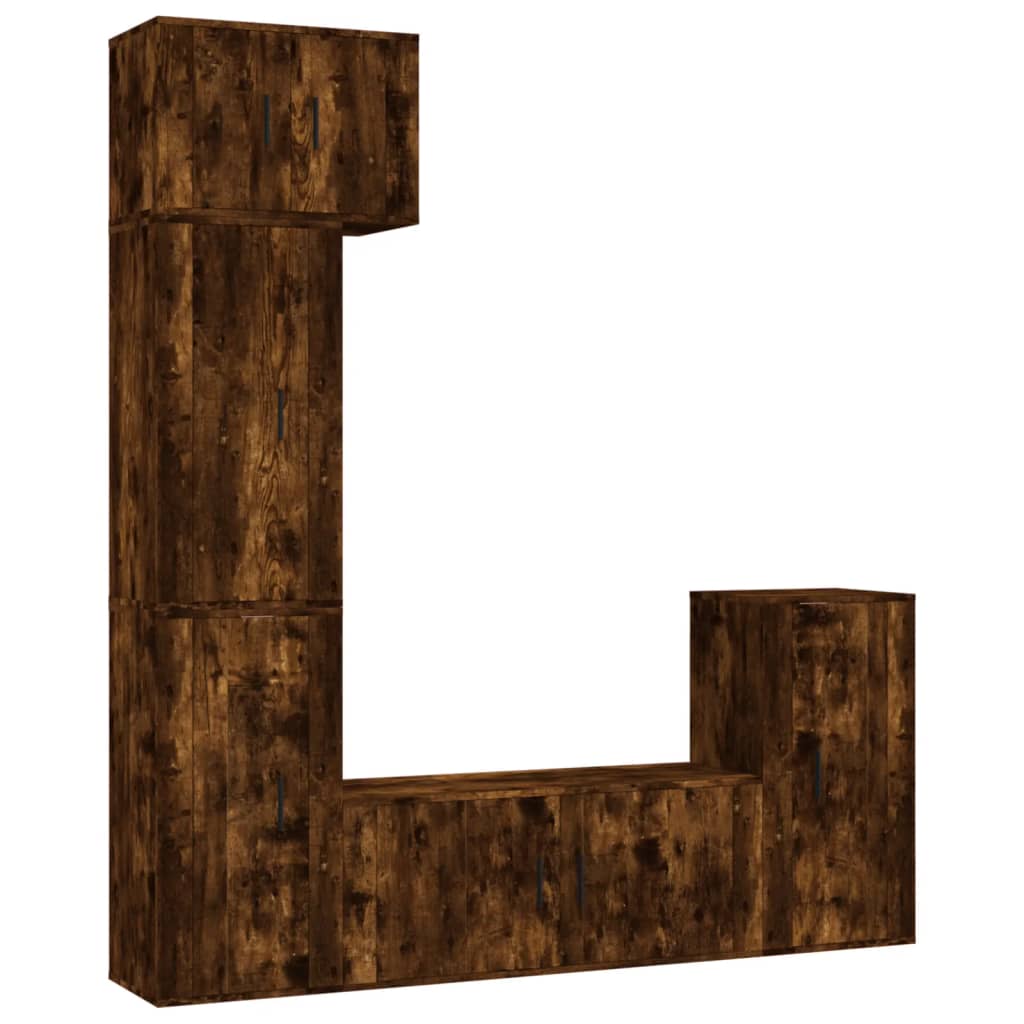 5-tlg. TV-Schrank-Set Weiß Holzwerkstoff