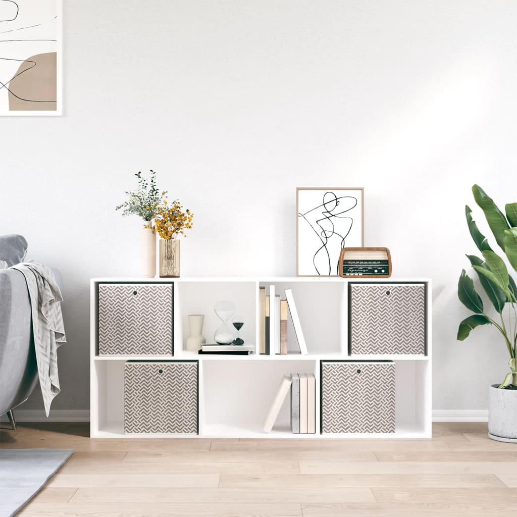 Faltboxen 4 Stk. Creme 32x32x32 cm Vlies