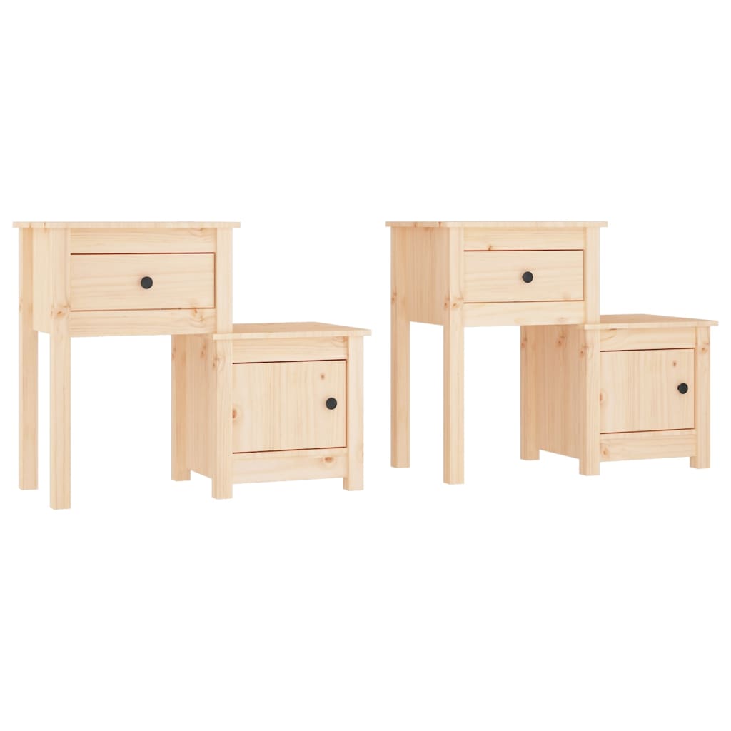 Nachttisch 79,5x38x65,5 cm Massivholz Kiefer