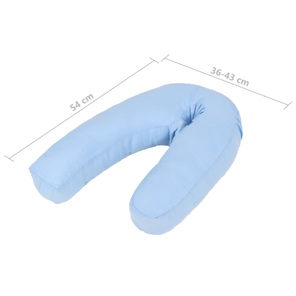 Schwangerschaftskissen J-förmig 54x(36-43) cm Grau