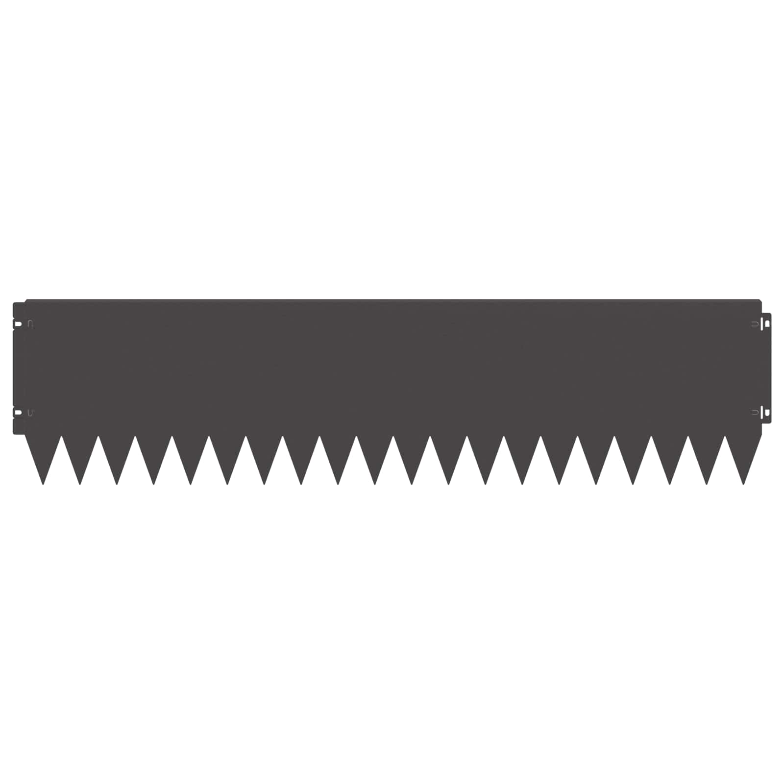 Raseneinfassung 10 pcs 103 x 10 cm Stahl Schwarz