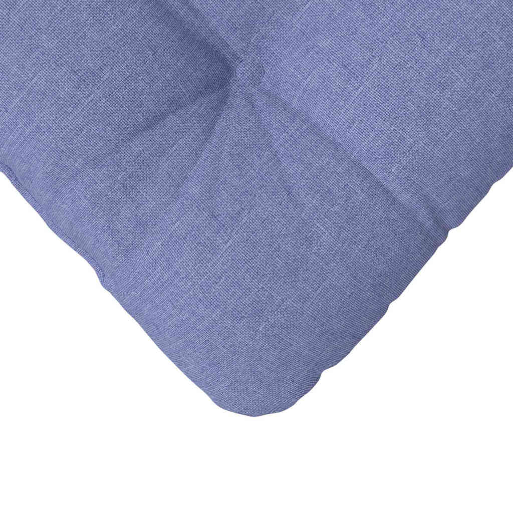 Sitzkissen 4 pcs Hellgrau 40 x 40 x 12 cm Stoff