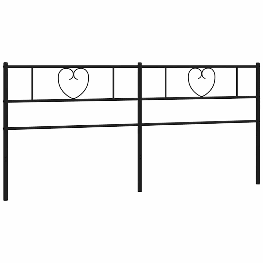 Ersatz-Kopfteil Metall Schwarz 135 cm