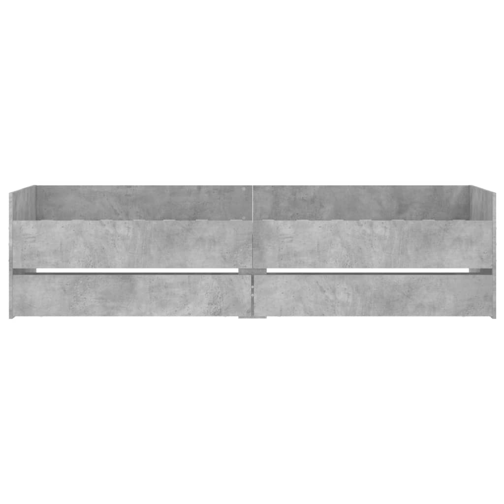 Bett mit Schubladen Braun Eiche-Optik 75x190 cm