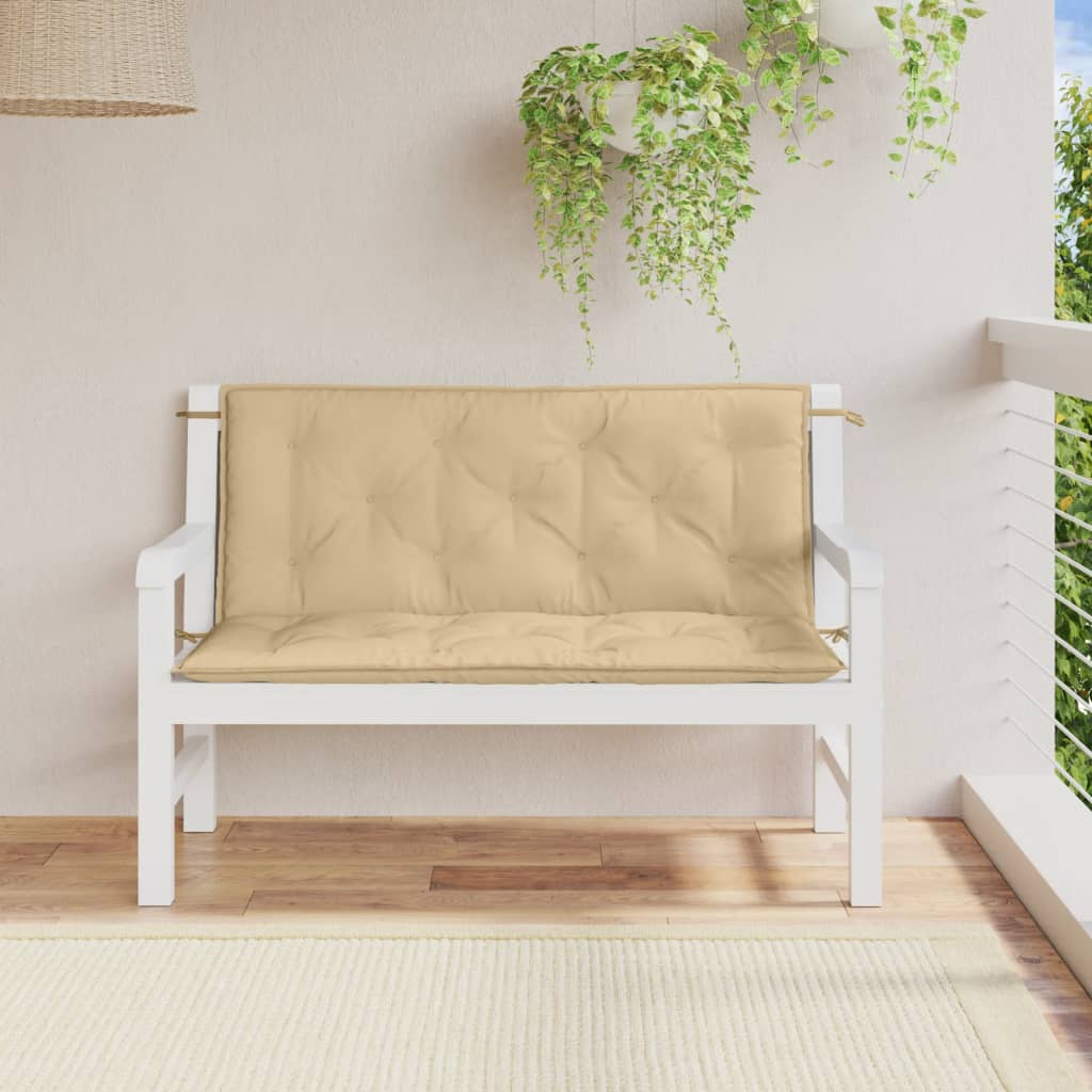 Gartenbank-Auflagen 2 Stk. Melange Anthrazit 100x50x7 cm Stoff