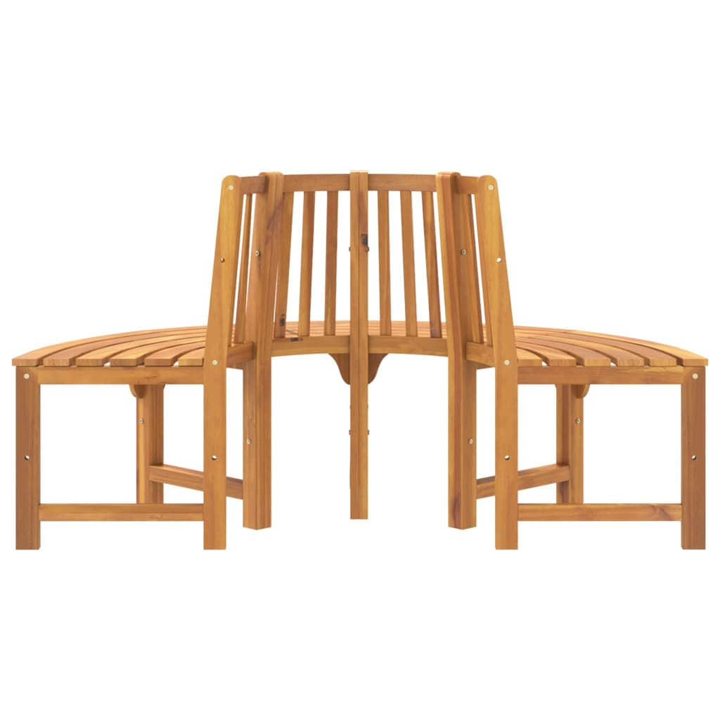 Baumbank Rund Ø208 cm Massivholz Eukalyptus