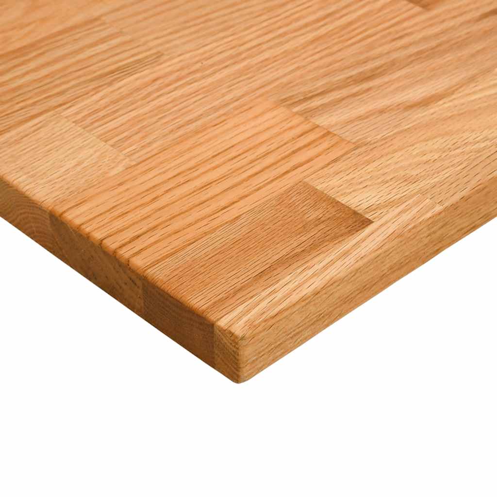 Schreibtischplatte Unbehandelt 80x50x2,5 cm Massivholz Eiche