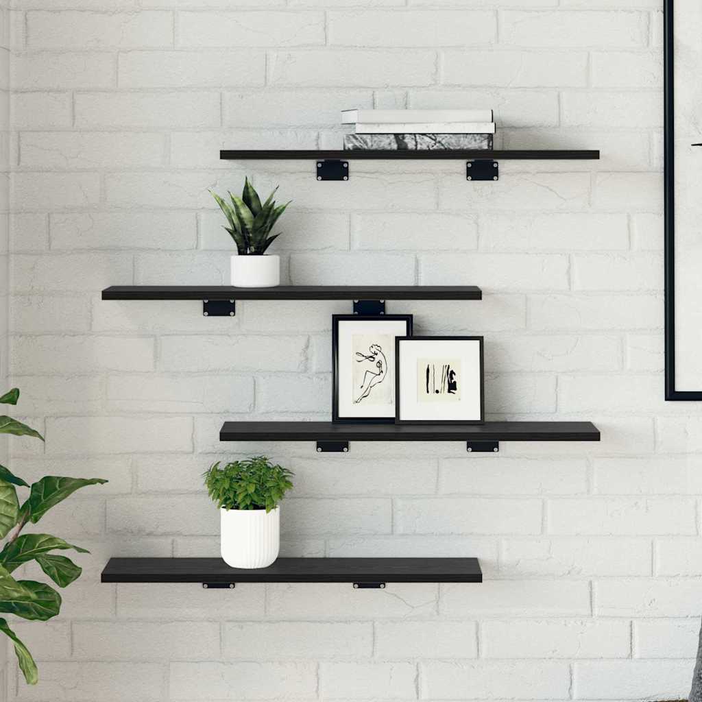 Bücherregal-Bretter 4 Stk. Weiß 40x10x1,5 cm Holzwerkstoff