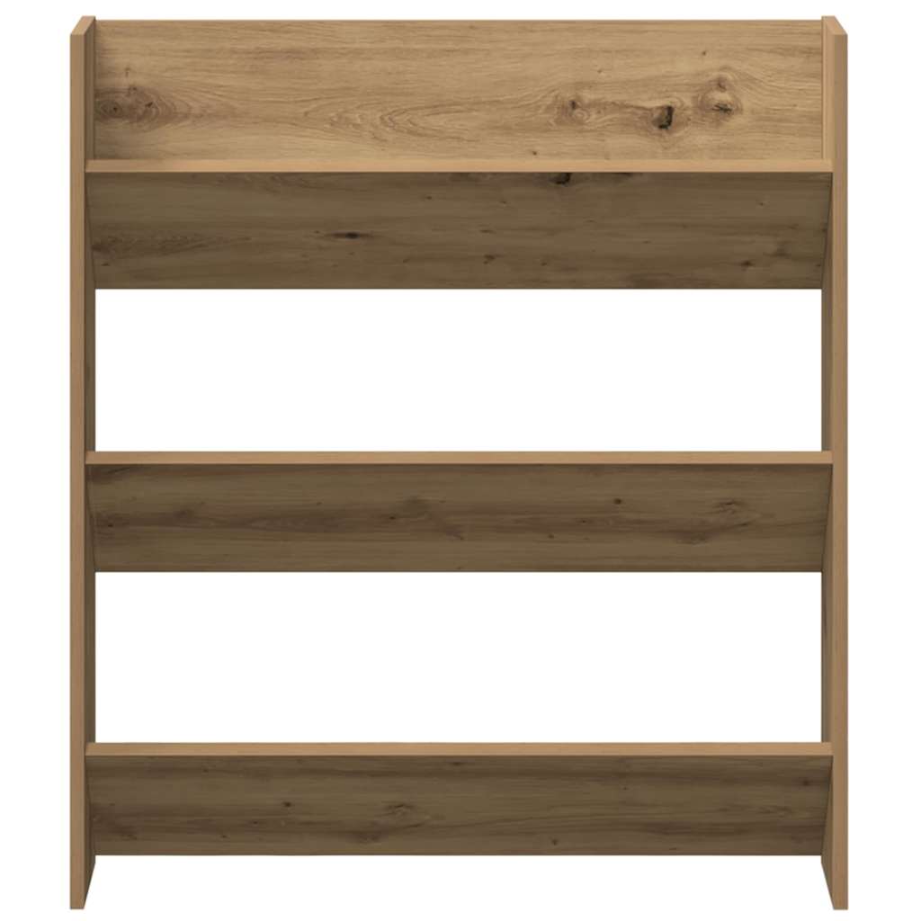 Wand-Schuhschränke 4 Stk. Weiß 60x18x60 cm Holzwerkstoff