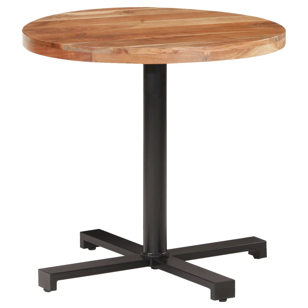 Bistrotisch Rund Ø60x75 cm Raues Mangoholz
