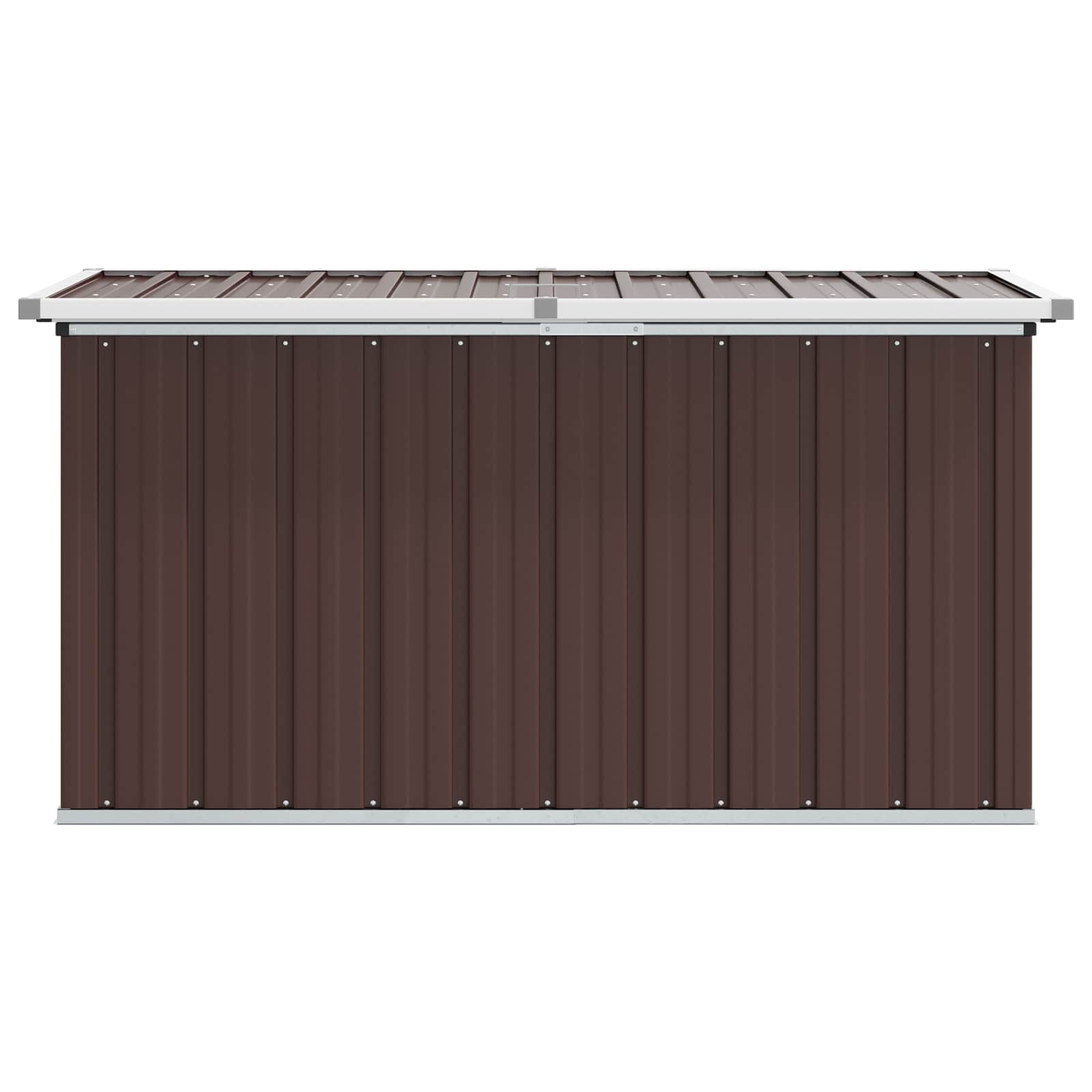 Außenlagerbox Holz 109 x 67 x 65 cm Verzinkter Stahl