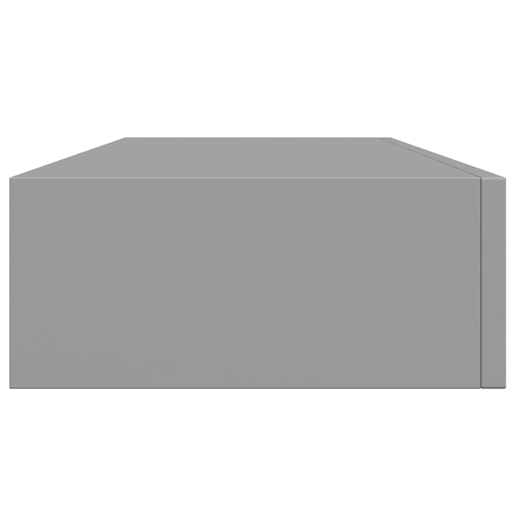 Wandregal mit Schublade Weiß 40x23,5x10 cm MDF