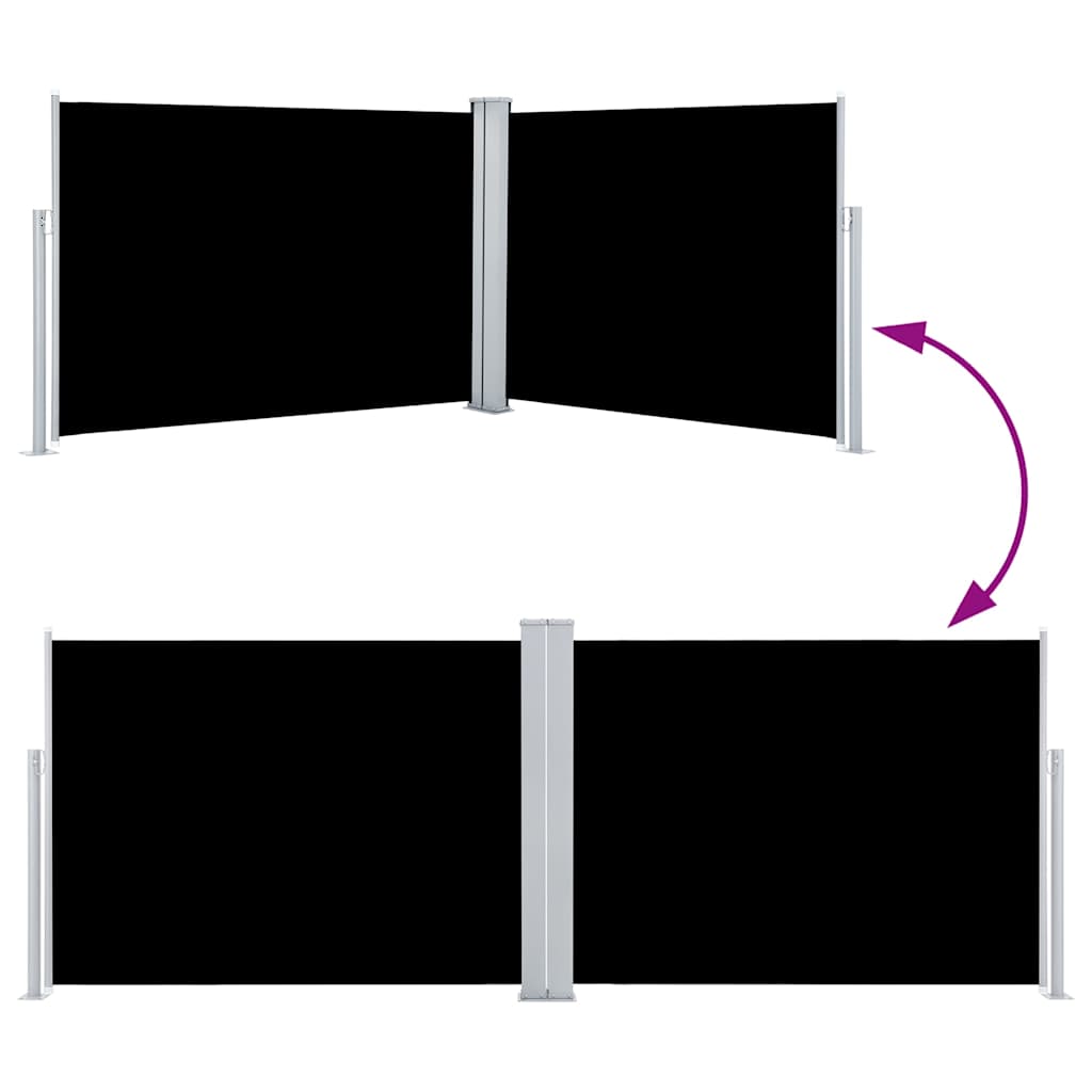 Ausziehbare Seitenmarkise 160×600 cm Braun