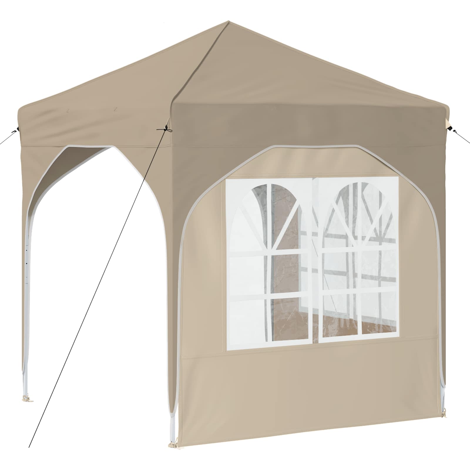 Pop-up Partyzelt 194 x 194 x 245 cm Creme