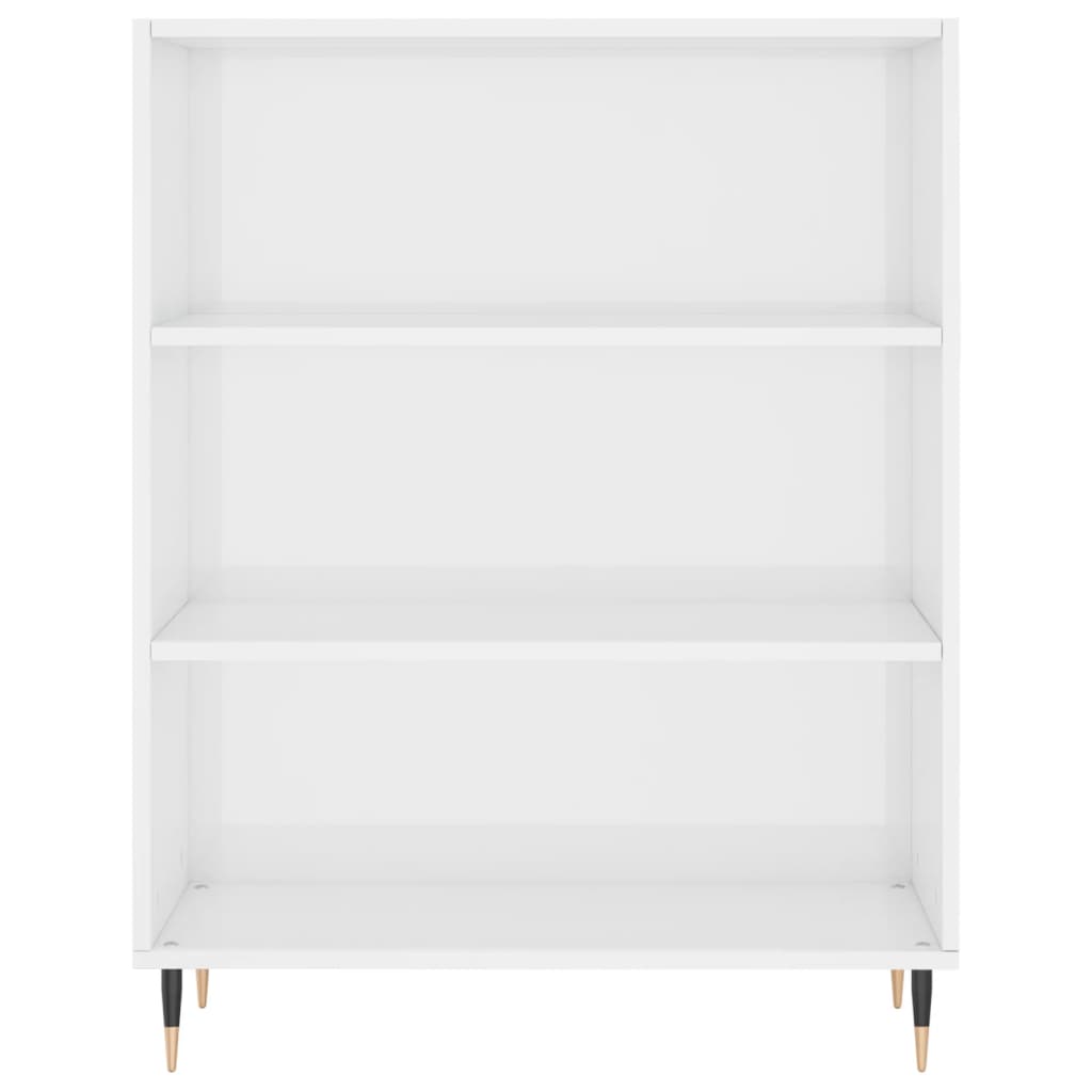 Highboard Betongrau 69,5x34x180 cm Holzwerkstoff