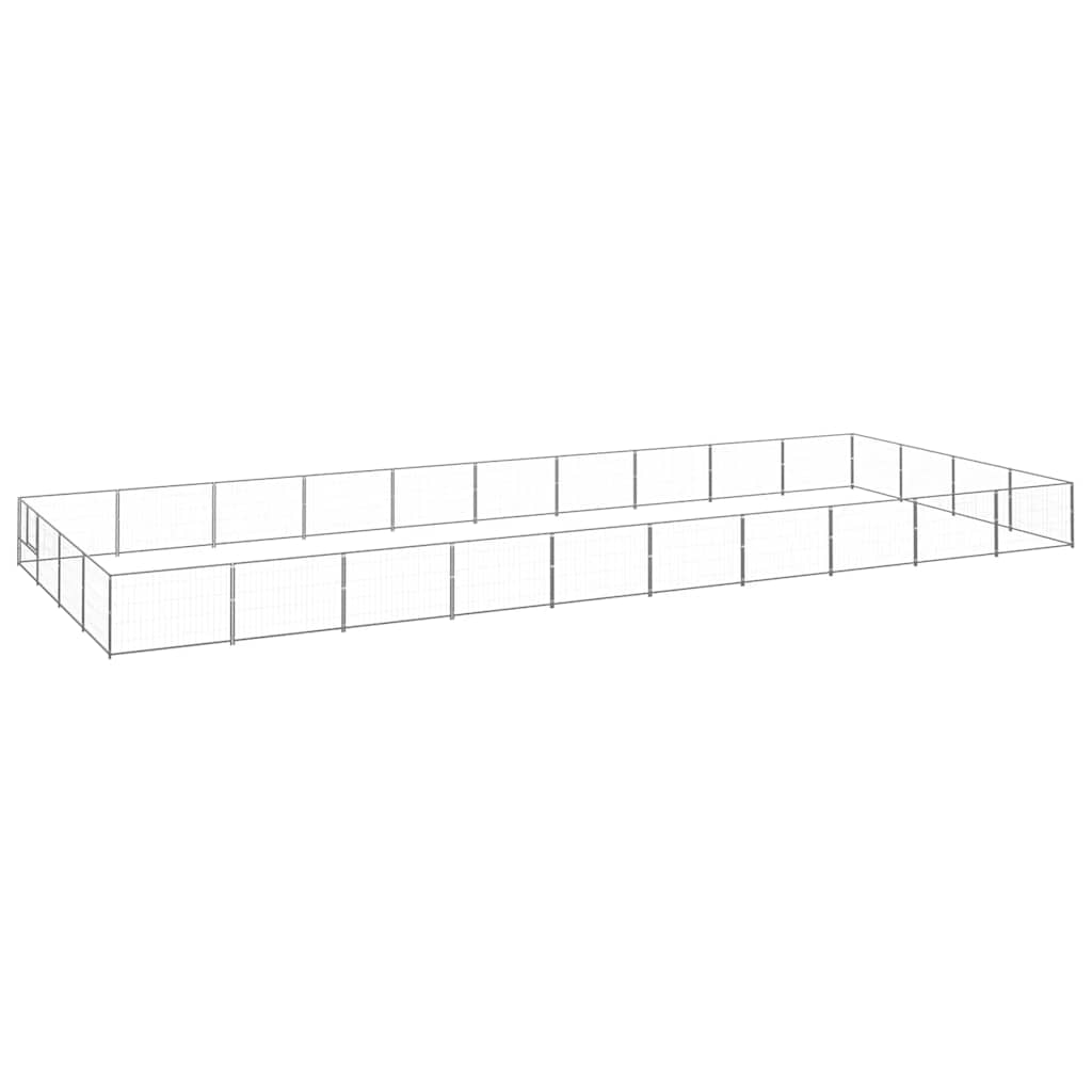Hundezwinger Schwarz 4 m² Stahl