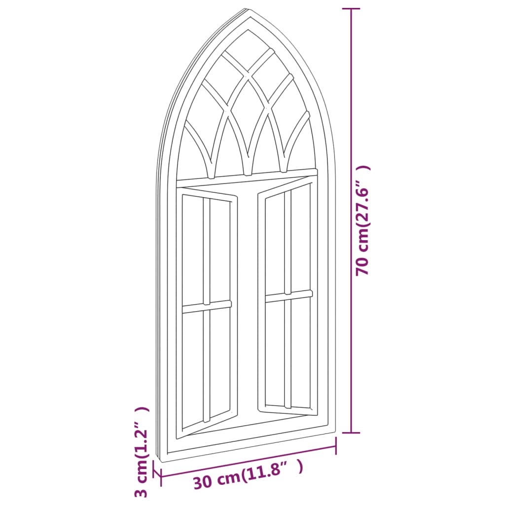 Spiegel Sand 100x45 cm Eisen für Innenbereich