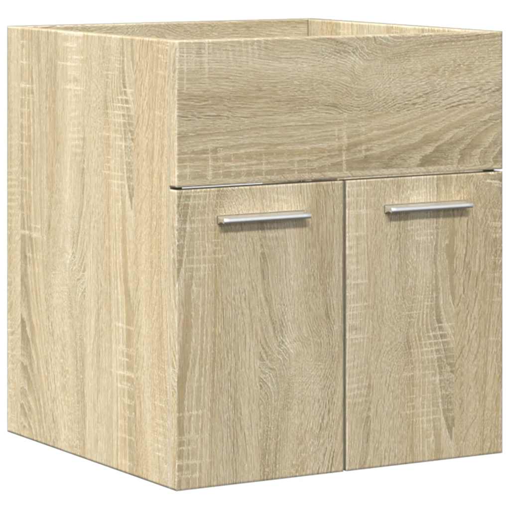 2-tlg. Badmöbel-Set Weiß Holzwerkstoff