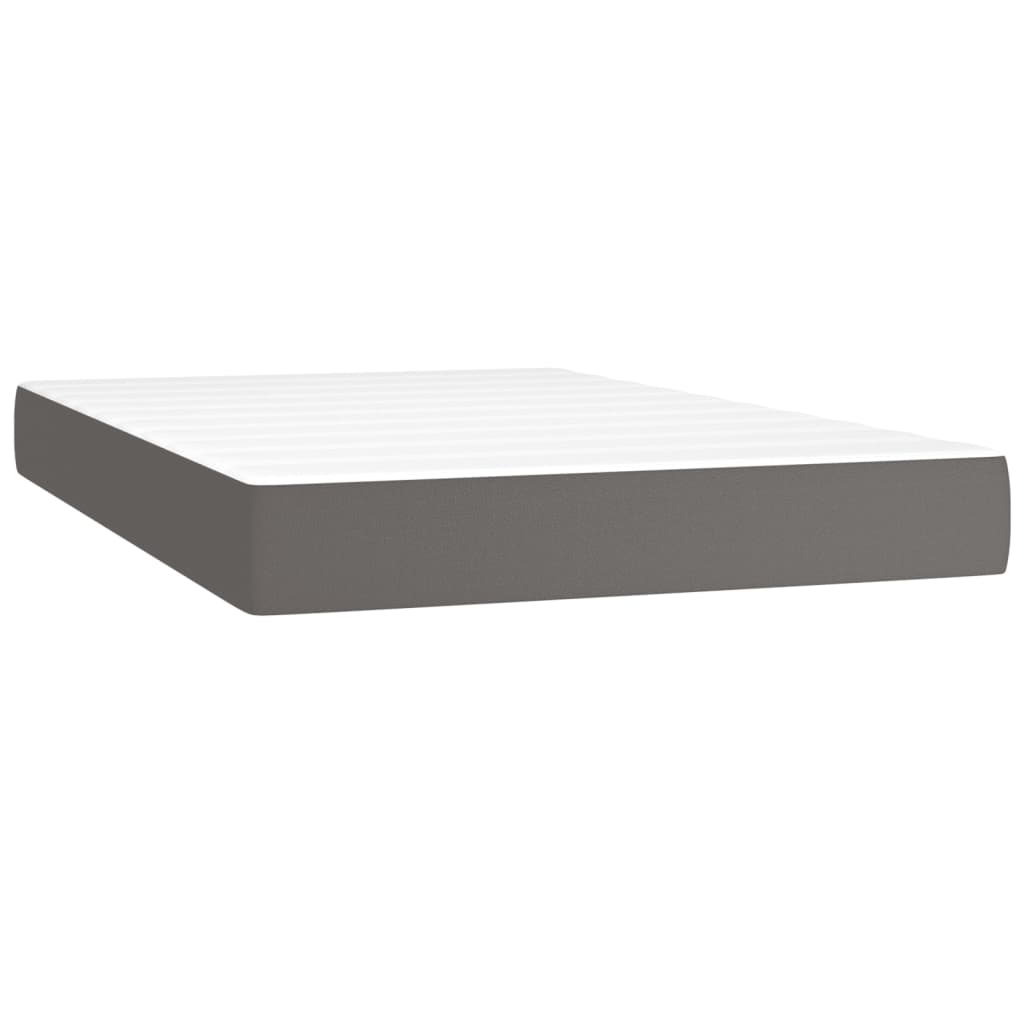 Taschenfederkernmatratze Mittel Schwarz 80x200x20 cm Kunstleder