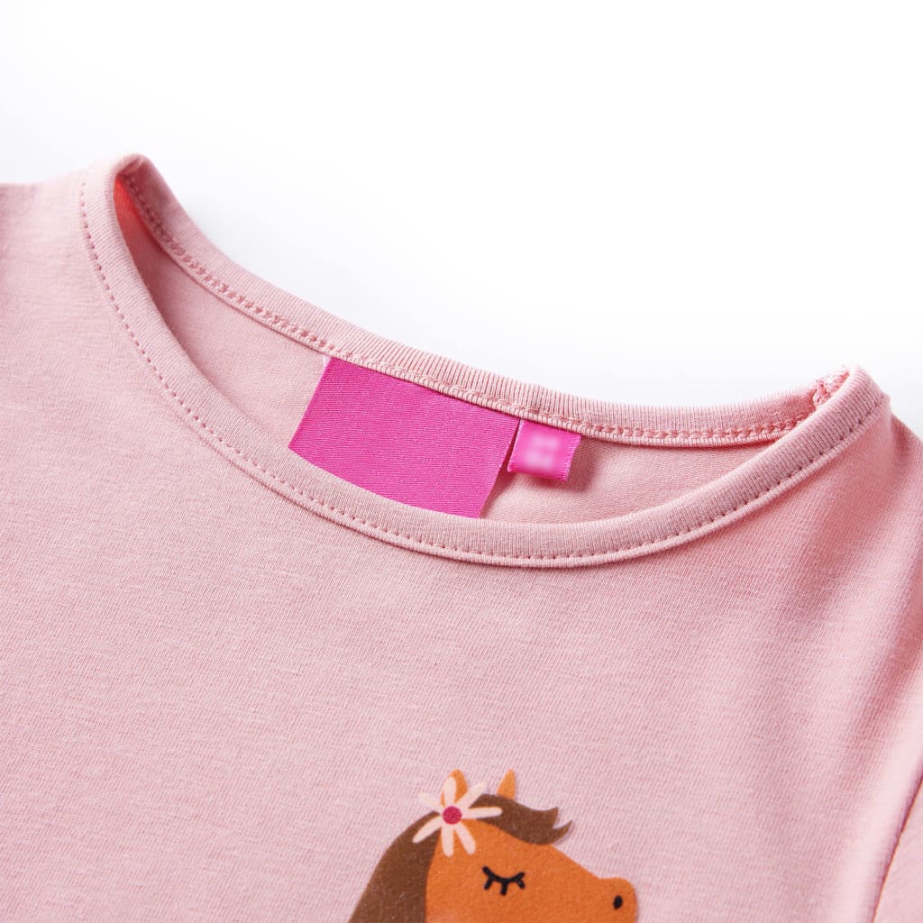 Kinder-Langarmshirt Marineblau 116