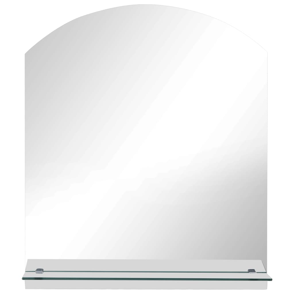 Wandspiegel mit Regal 20×40 cm Hartglas