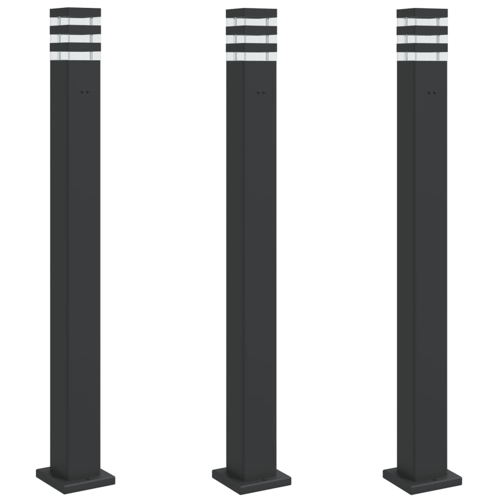 Wegeleuchte Schwarz 50 cm Aluminium