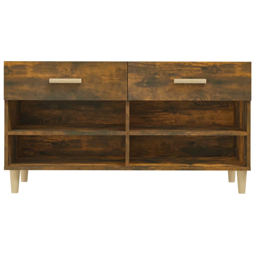 Schuhschrank Weiß 102x35x55 cm Holzwerkstoff