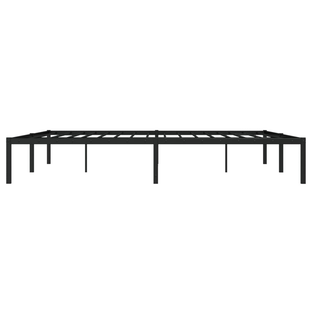 Bettgestell Metall Schwarz 75x190 cm