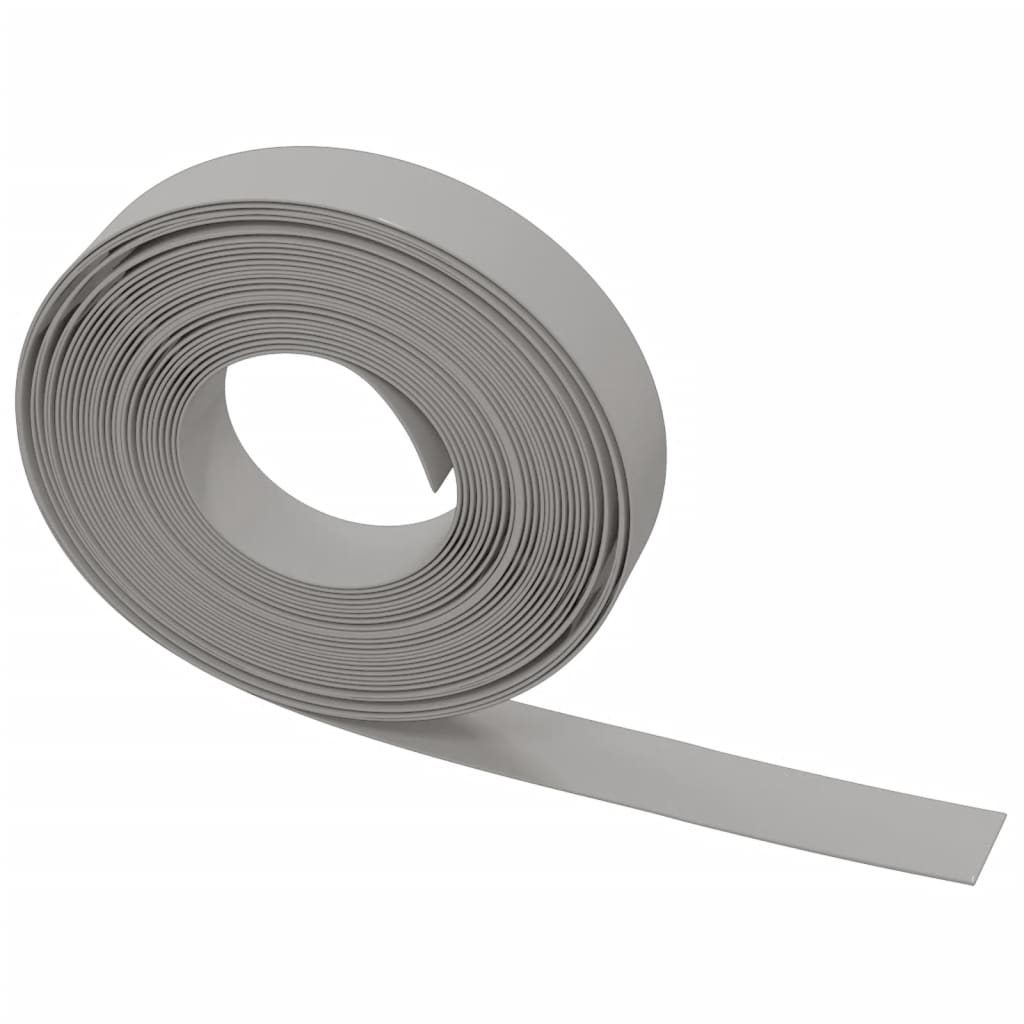 Gartenumrandung 25 m 10 cm PE Grau
