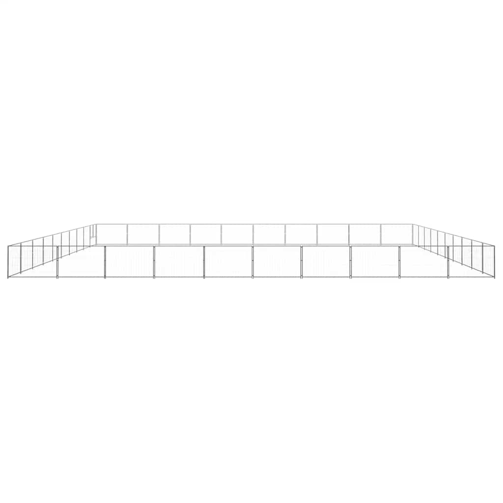 Hundezwinger Schwarz 4 m² Stahl