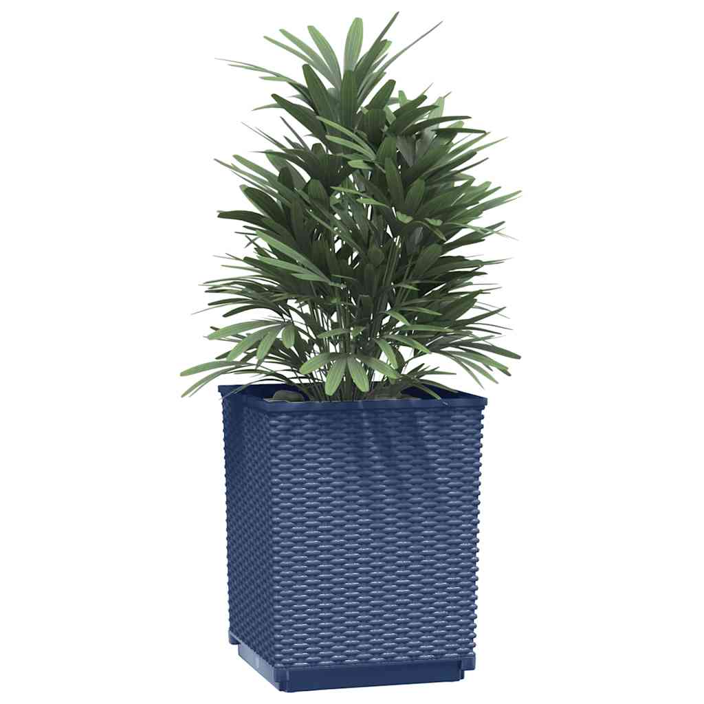 Pflanzkübel 2 Stk. Blaugrau 30x30x37 cm Polypropylen