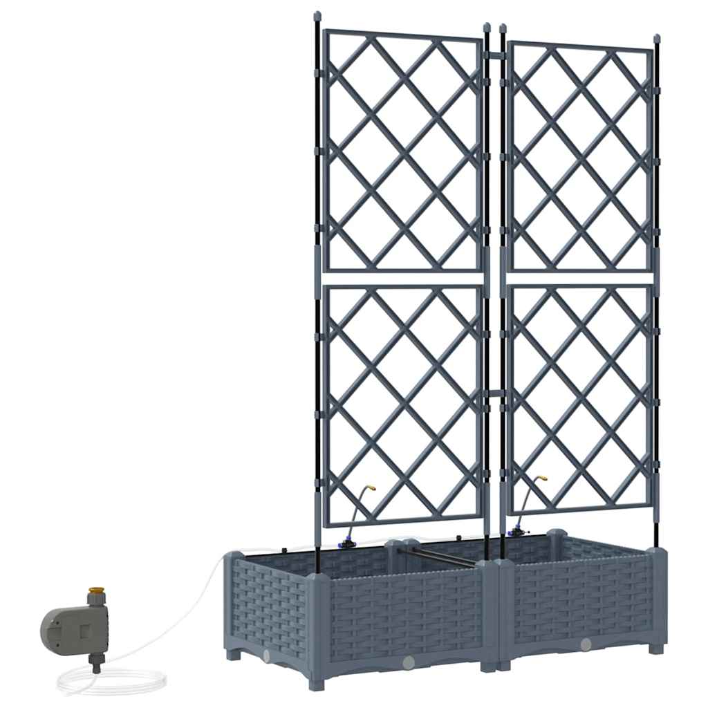 Garten-Pflanzgefäß 4 Stk. Braun 160 x 40 x 22 cm PP