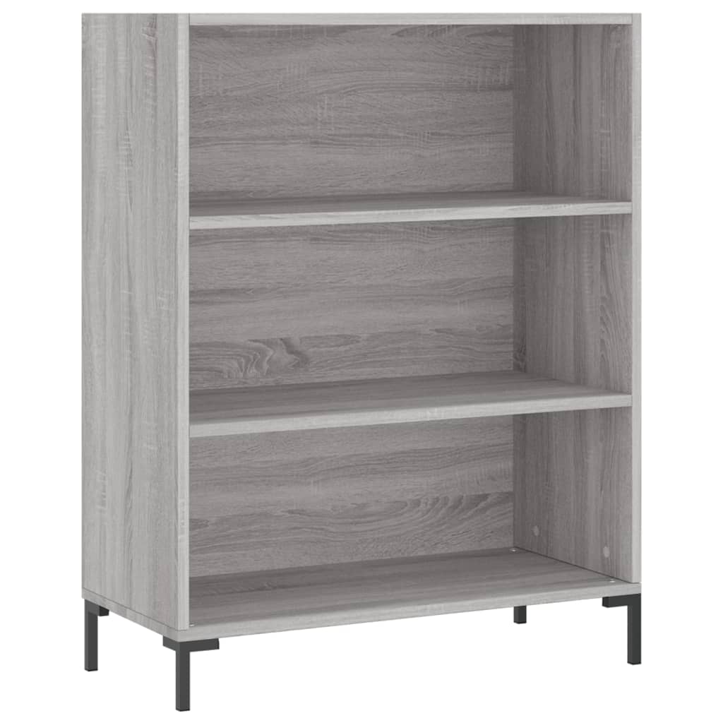 Highboard Hochglanz-Weiß 69,5x34x180 cm Holzwerkstoff