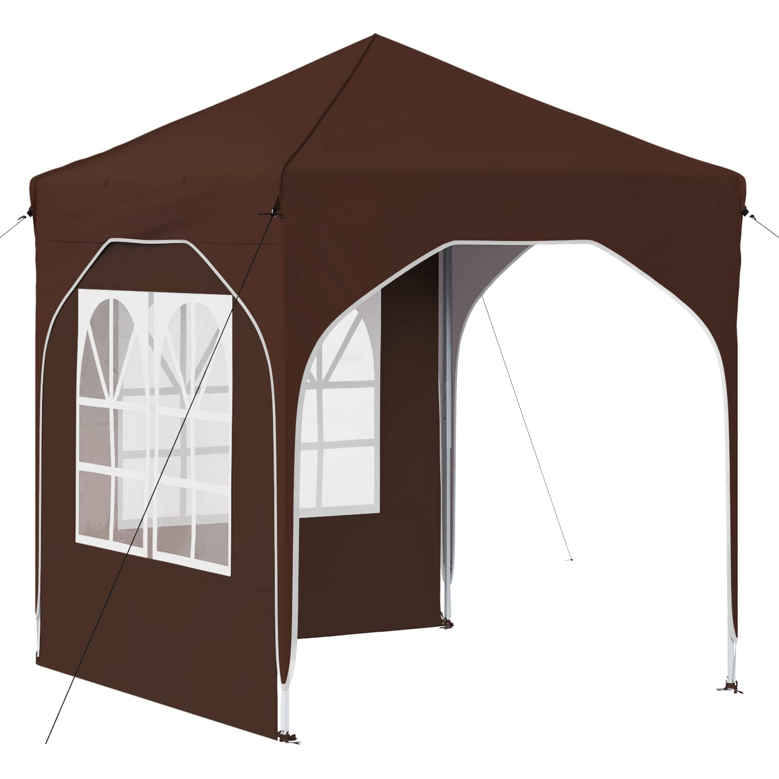 Pop-up Partyzelt 194 x 194 x 245 cm Creme