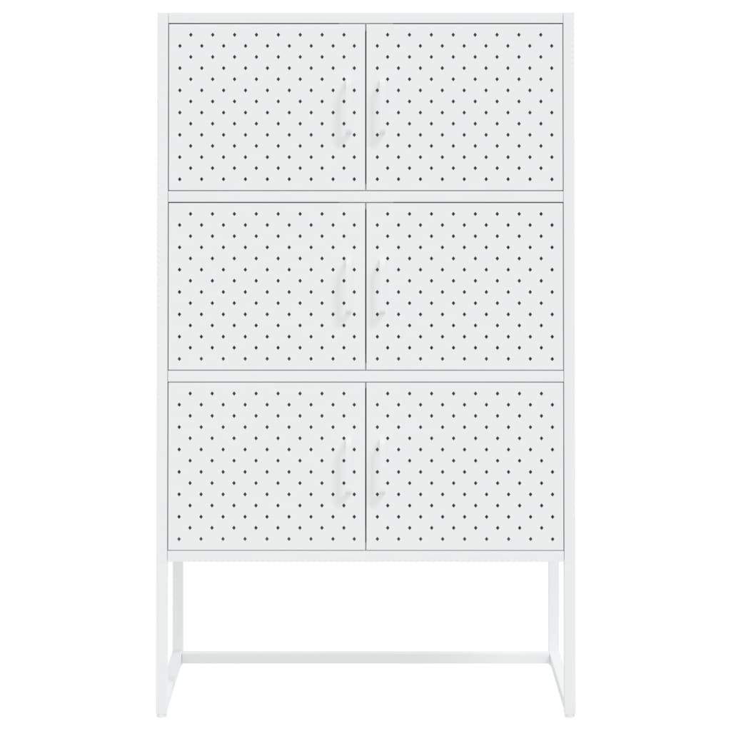 Highboard Schwarz 80x35x135 cm Stahl