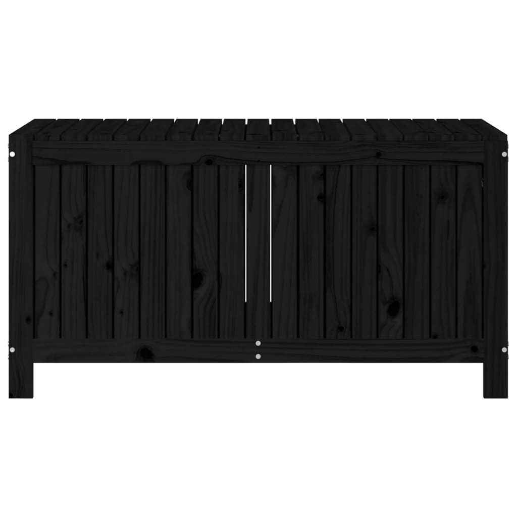 Gartentruhe Grau 76x42,5x54 cm Massivholz Kiefer