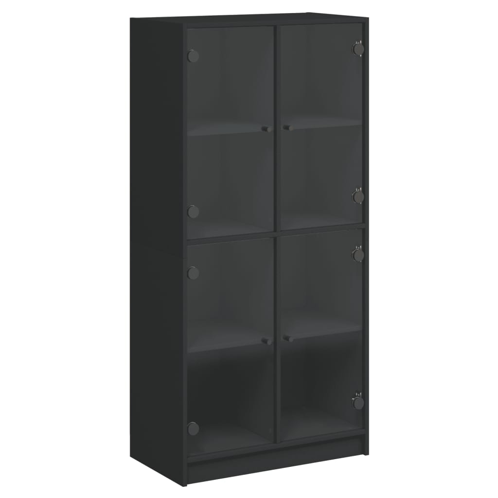 Bücherschrank mit Türen Weiß 136x37x142 cm Holzwerkstoff