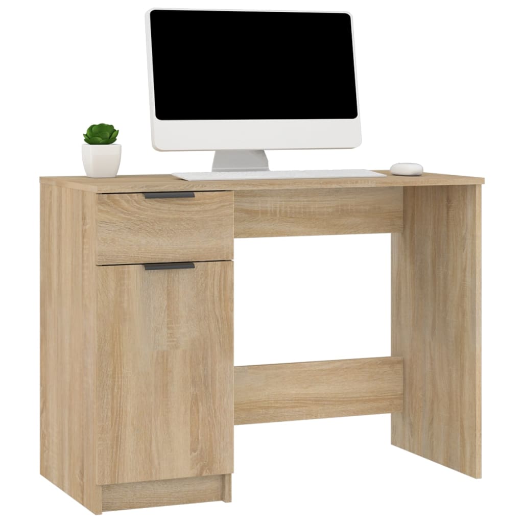 Schreibtisch Weiß 100x50x75 cm Holzwerkstoff